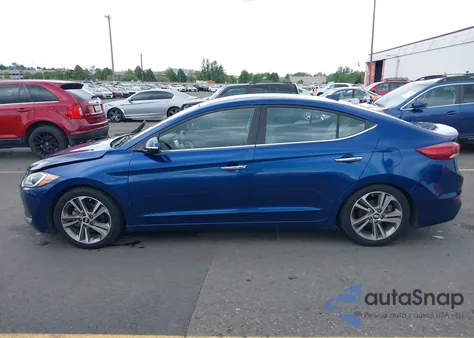 2017 Hyundai Elantra Limited z USA, uszkodzony, nr VIN 5NPD84LF6HH041555